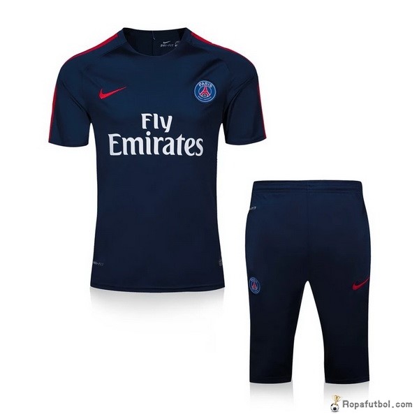 Camiseta Entrenamiento Paris Saint Germain Conjunto Completo 2016/17 Azul